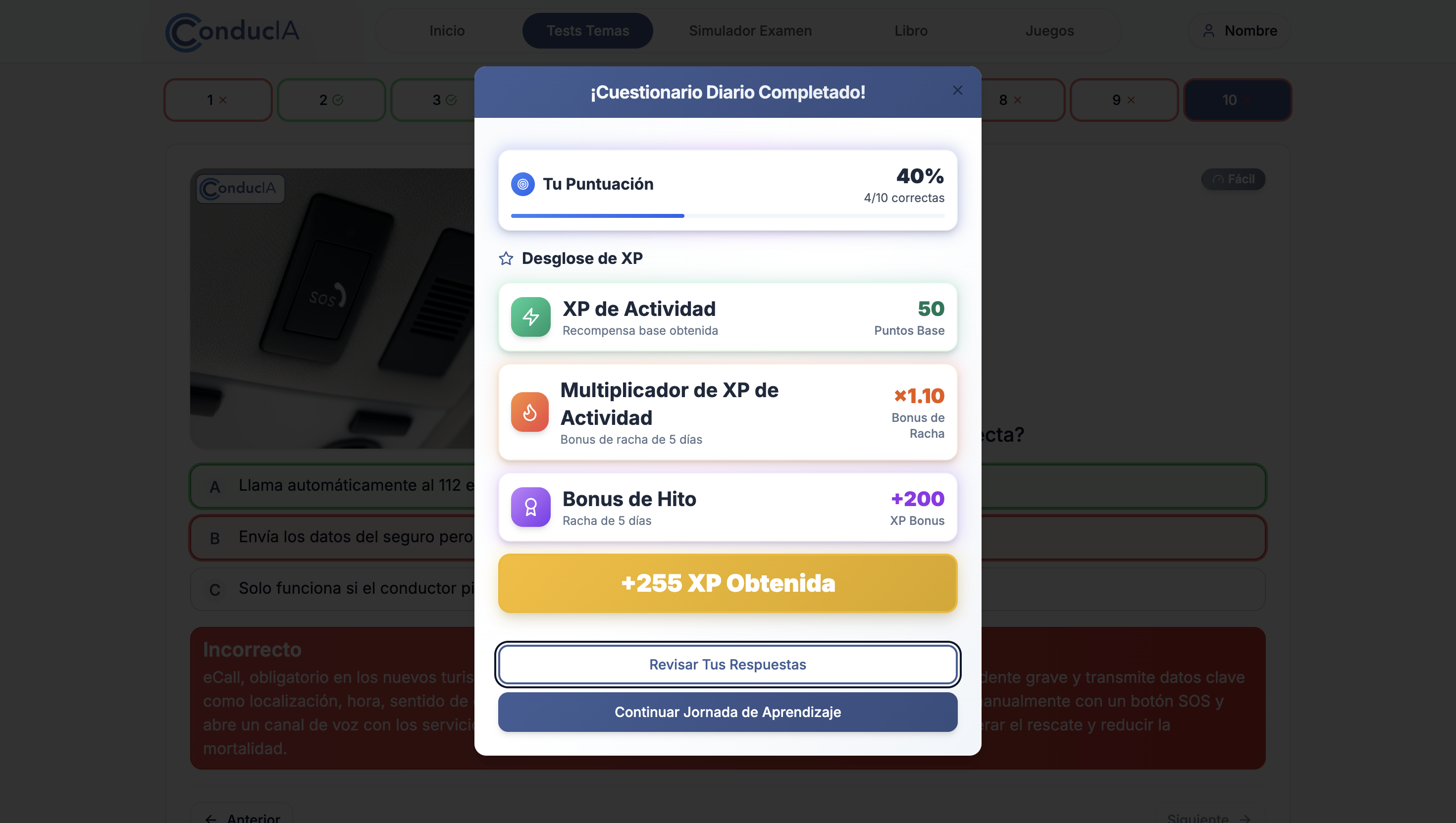 XP Summary Dashboard